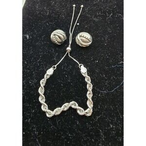 Brighton VINTAGE Twisted Knot Post Earrings **RETIRED** 925 Turkey Pull Bracelet